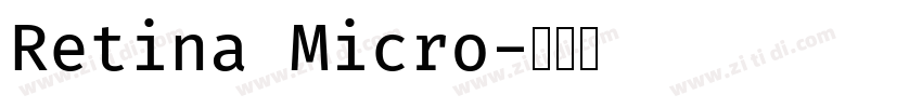 Retina Micro字体转换